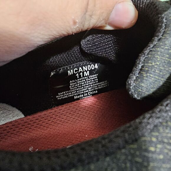 Twisted X Nano Composite Safety Toe Work Kicks Sneakers Black Mens Size 11 - Picture 10 of 14